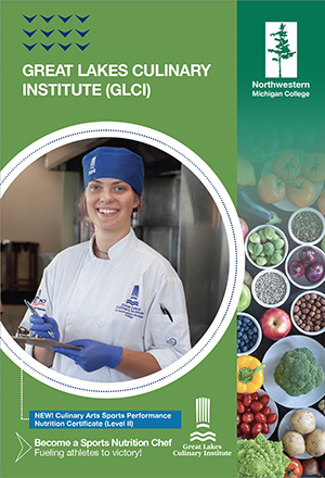 Great Lakes Culinary Institute (GLCI) / Culinary Arts Sports Performance Nutrition Certificate program flyer image