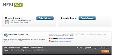 HESI website homepage screenshot