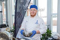 Student chef at the 2018 Taste of Success event