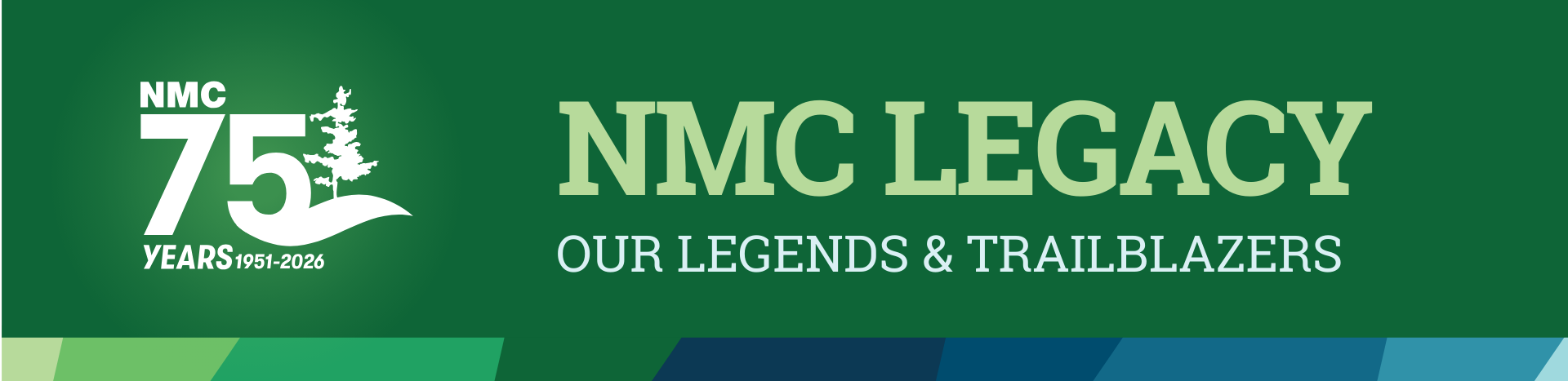 Photo of NMC Legacy list for 75th Anniversary