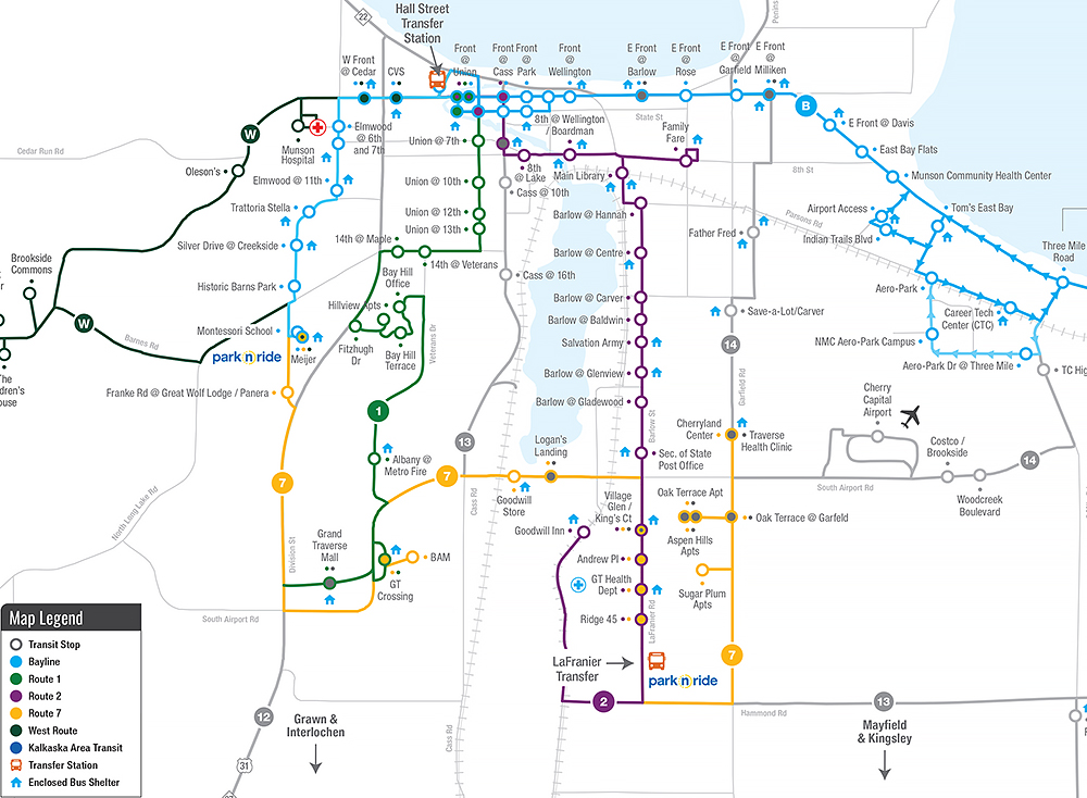 BATA City Loop map