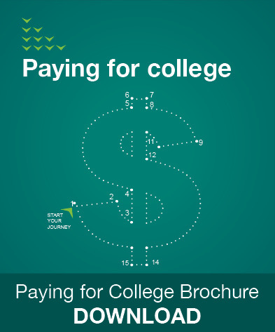 Paying for college brochure download button