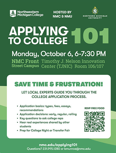 Applying to College promotional materials download page link