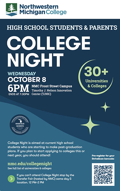 College Night promotional materials download page link