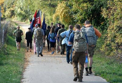 Hikers during the 22 to none event