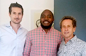 Tyler Mitchell, Godwin Jabangwe and Brian Grazer