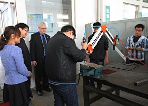 NMC staff observing a course at a school in China