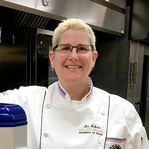 GLCI Director Les Eckert in a culinary program kitchen