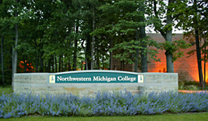 NMC main campus entrance welcome sign