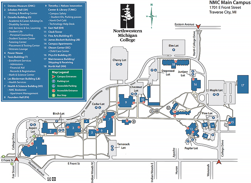 NMC Main Campus Map