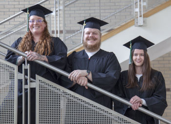 Bridget Bernhard, David Myers and Olivia Rockwood