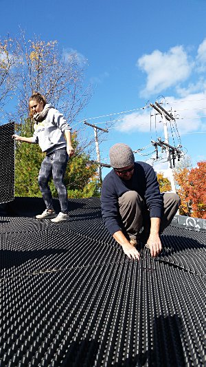 Green roof installation