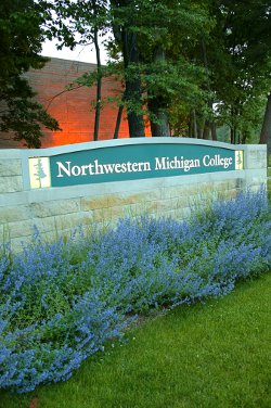 NMC main campus entrance welcome sign