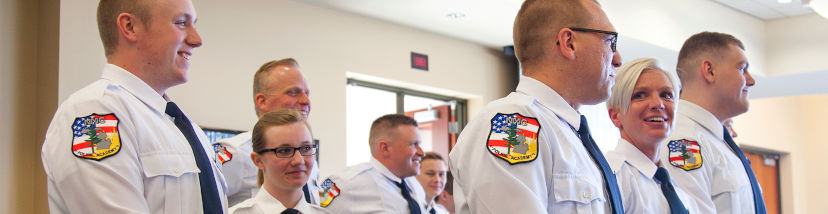 Photo of NMC law enforcement/police academy program graduates
