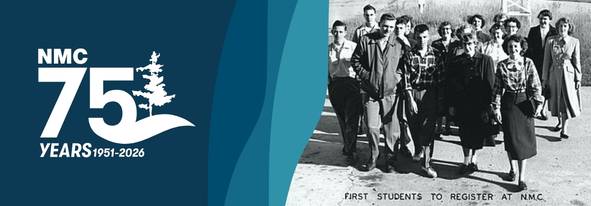 NMC's 75th anniversary logo, 1951 to 2026