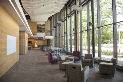West Hall Innovation Center atrium August 5, 2020