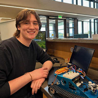 Adyn McHugh, marine technology program student