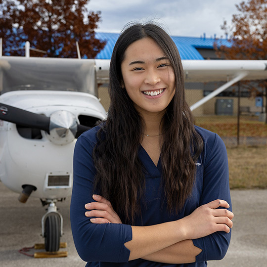 NMC Aviation program student Meigan Lanning