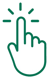 Pointing finger icon