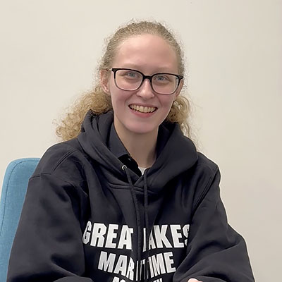 NMC Great Lakes Maritime Academy student Olivia Denman