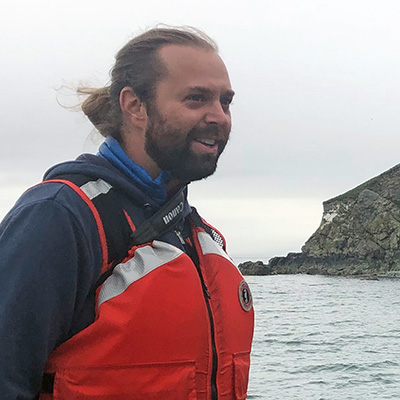 NMC Marine Technology Program student Tyler Smith on an Alaskan research cruise