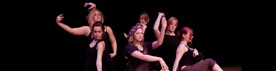 NMC Dance Program students during a rehearsal