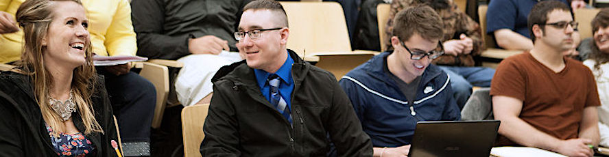 NMC Business Administration program students in a lecture hall