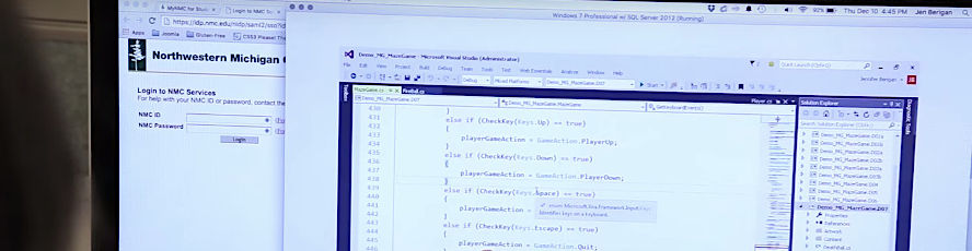 CIT Microsoft Office applications specialist program student studies a Microsoft program