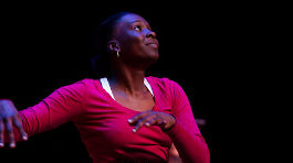 An NMC Dance Program student during a rehearsal