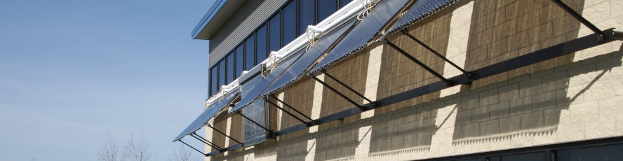 Solar panels on the NMC University Center's Schmuckal Building