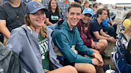 NMC students in the stands at a college event