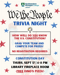 'We the People' Constitution Day Trivia Event poster