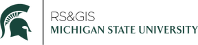 Michigan State University RS & GIS logo