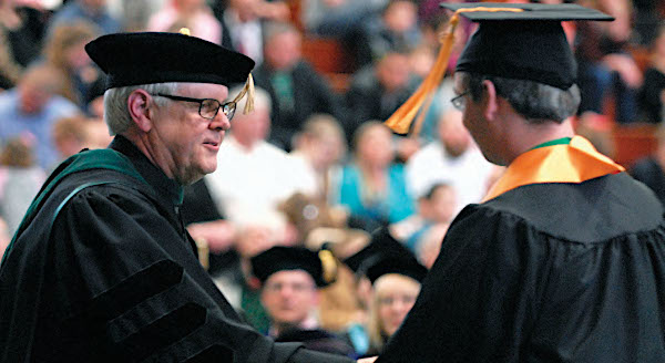 Tim Nelson at commencement
