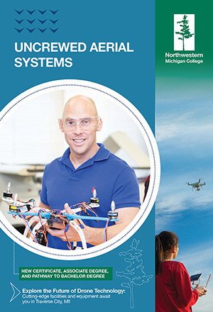 Uncrewed Aerial Systems (UAS) program brochure image