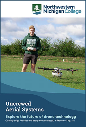 Uncrewed Aerial Systems (UAS) program brochure image