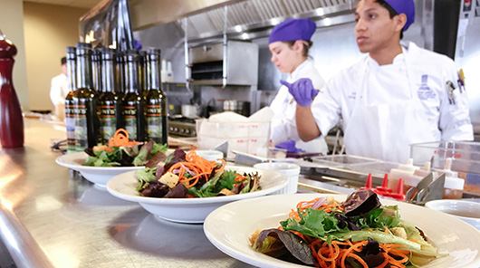 NMC culinary program students prepare meals at Lobdell's teaching restaurant
