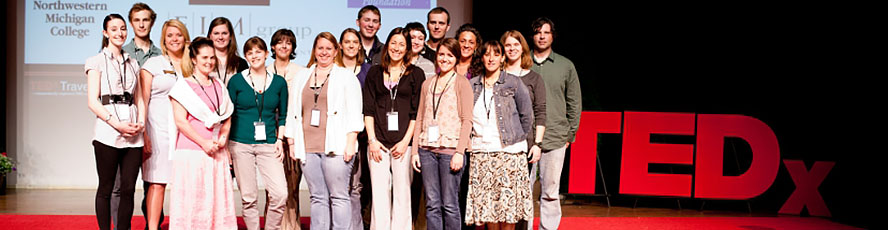 NMC students at the May 2011 TEDxTraverseCity event - Photo by John Robert Williams