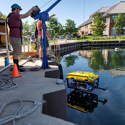 SubAtlantic Mojave ROV deployment at the Great Lakes Campus