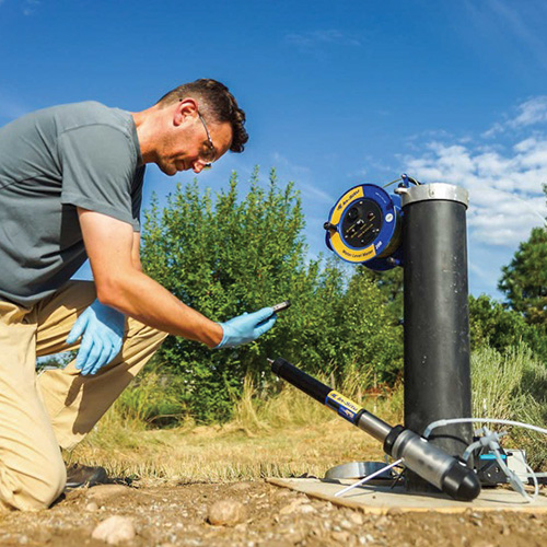 NMC Wet Tech Program student testing groundwater