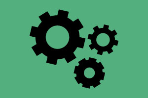 Transfer advising graphic of gears turning