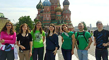 Study abroad students in Moscow