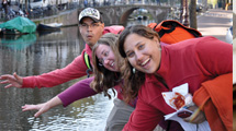 NMC students by a river