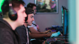 NMC Varsity Esports program teammates compete