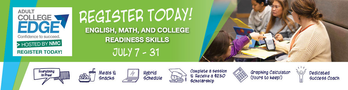 College Edge header registration graphic