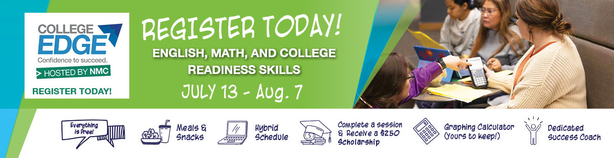 College Edge header registration graphic