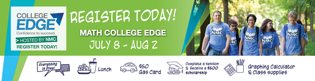 College Edge header registration graphic