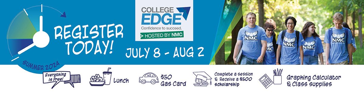 College Edge header registration graphic